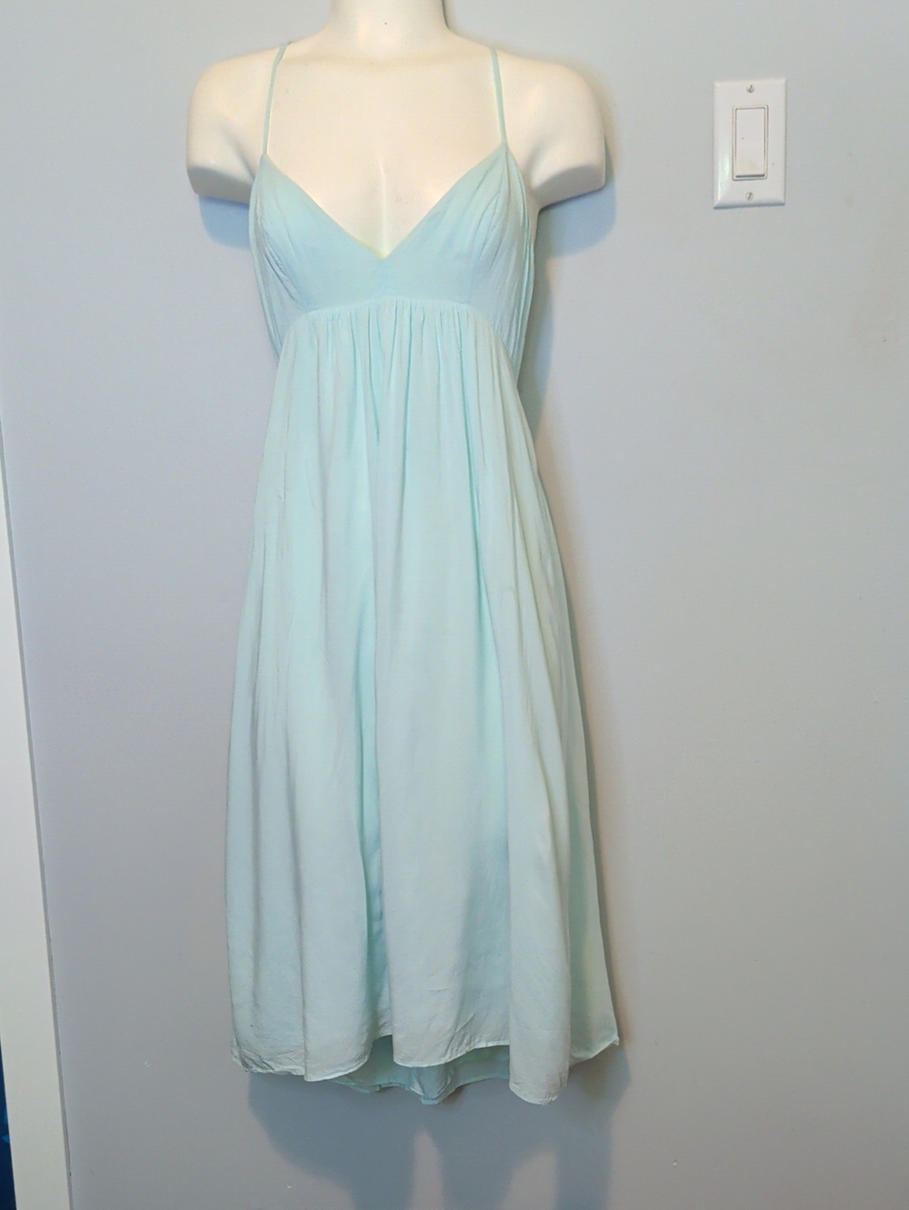 Talula Light Blue Spaghetti Strap Midi Dress